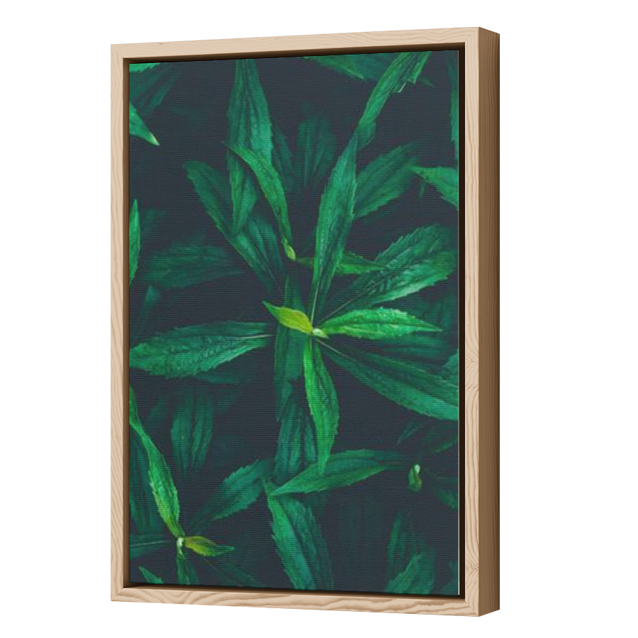 Thumbnail for Canvas - Wood Grain Floating Frame