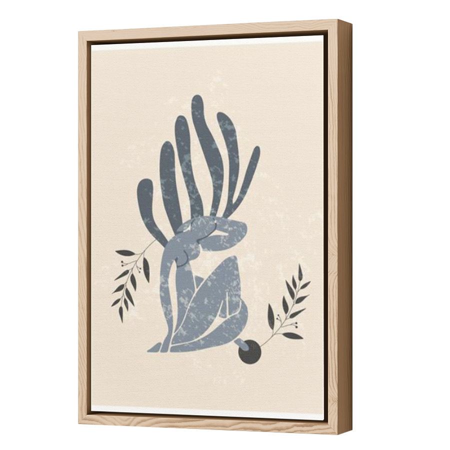 Thumbnail for Canvas - Wood Grain Floating Frame