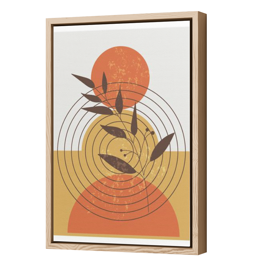 Thumbnail for Canvas - Wood Grain Floating Frame