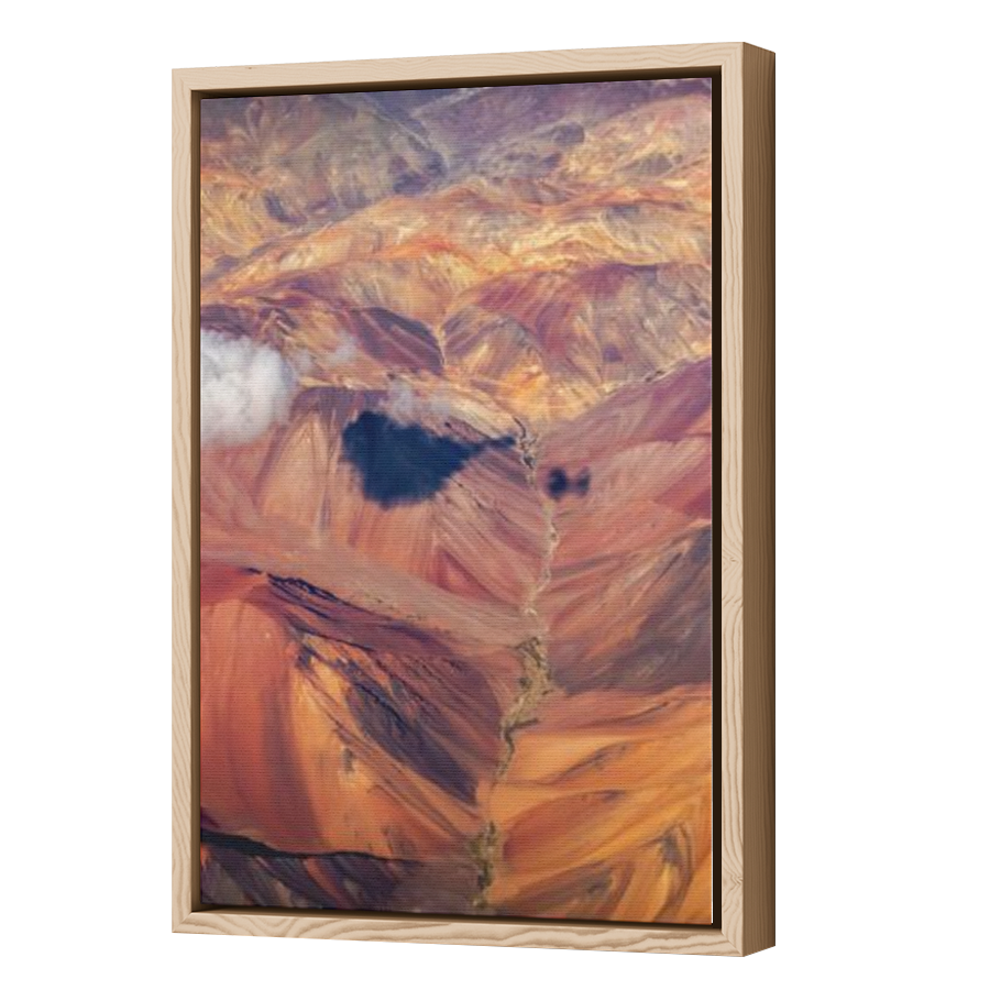 Thumbnail for Canvas - Wood Grain Floating Frame