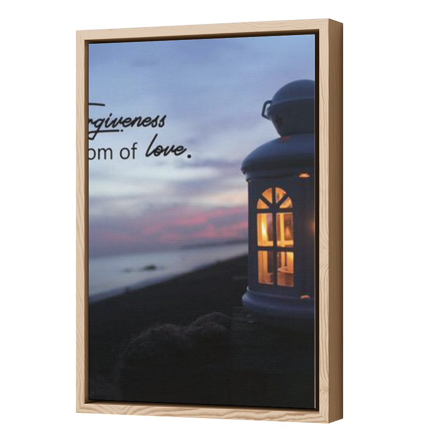 Thumbnail for Canvas - Wood Grain Floating Frame