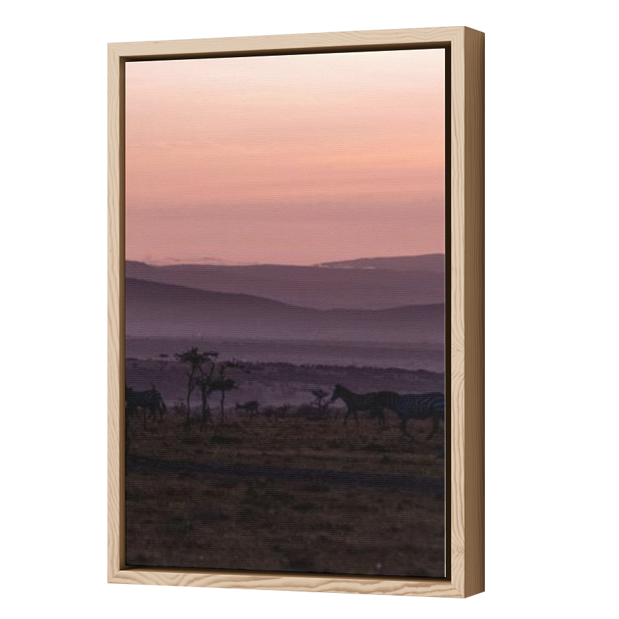 Thumbnail for Canvas - Wood Grain Floating Frame