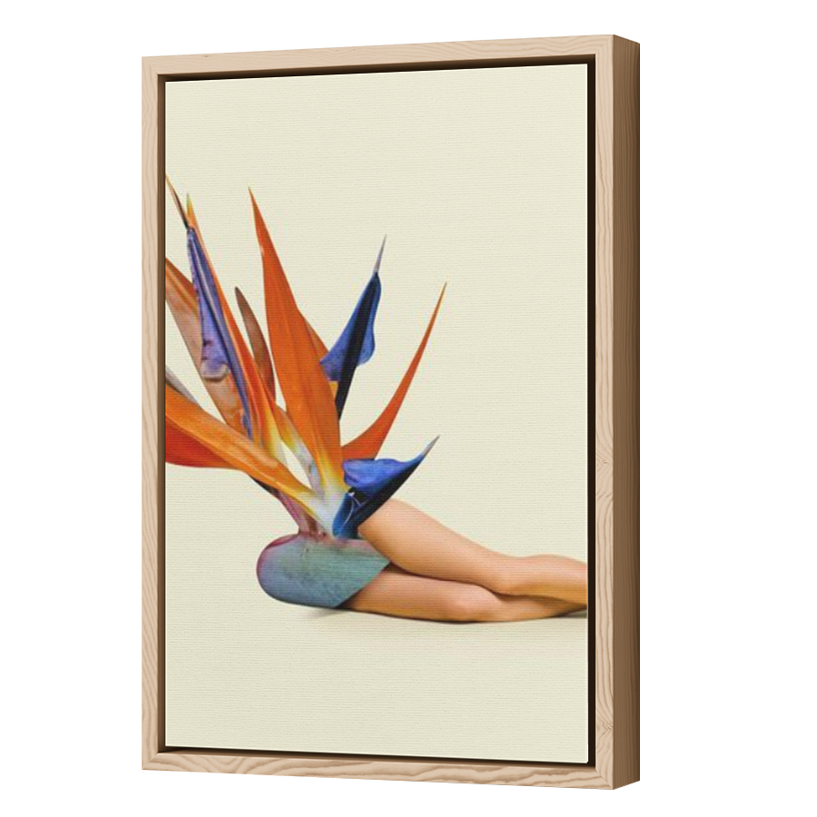 Thumbnail for Canvas - Wood Grain Floating Frame