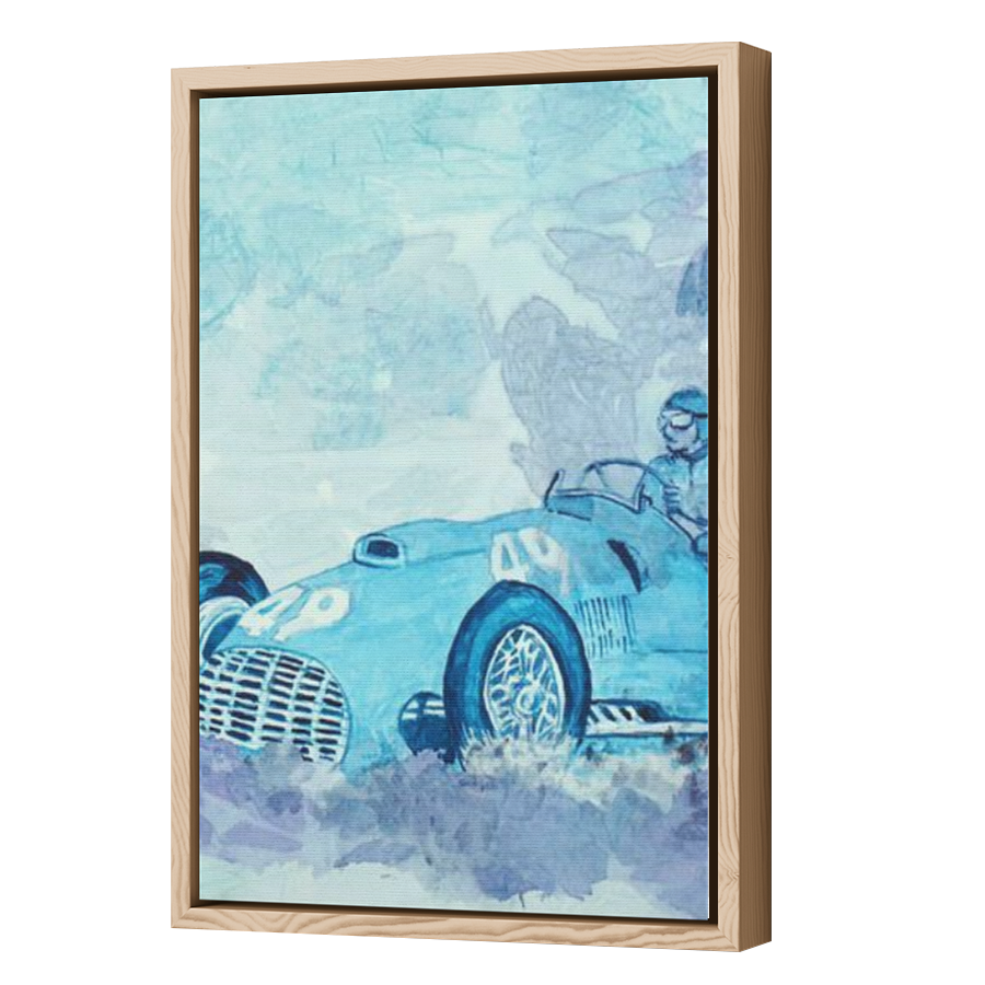 Thumbnail for Canvas - Wood Grain Floating Frame