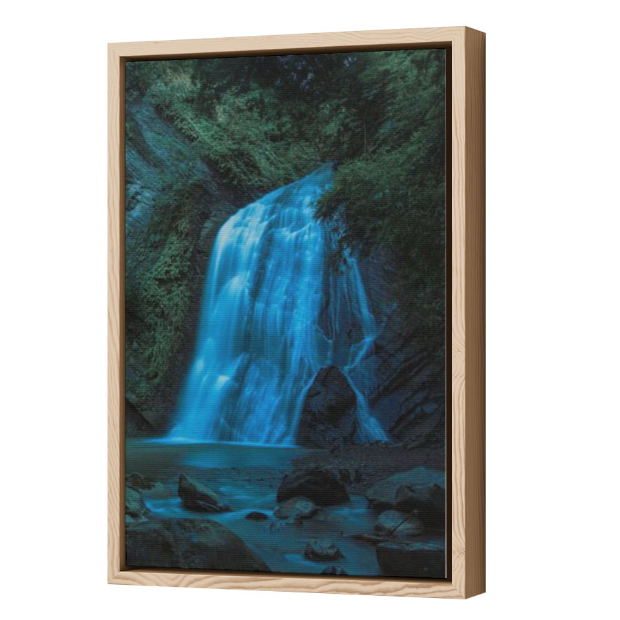 Thumbnail for Canvas - Wood Grain Floating Frame