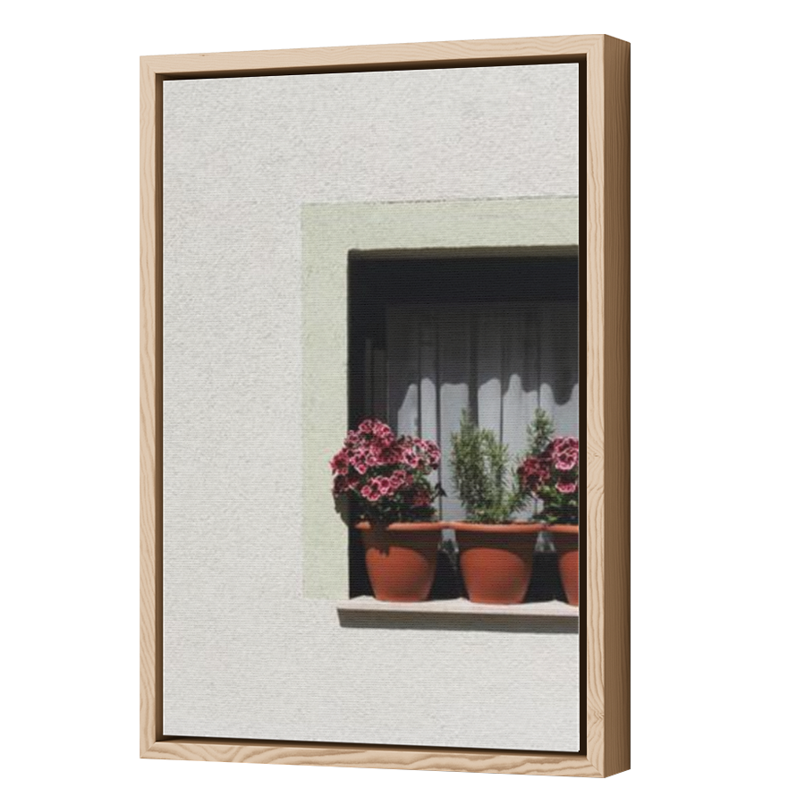 Thumbnail for Canvas - Wood Grain Floating Frame