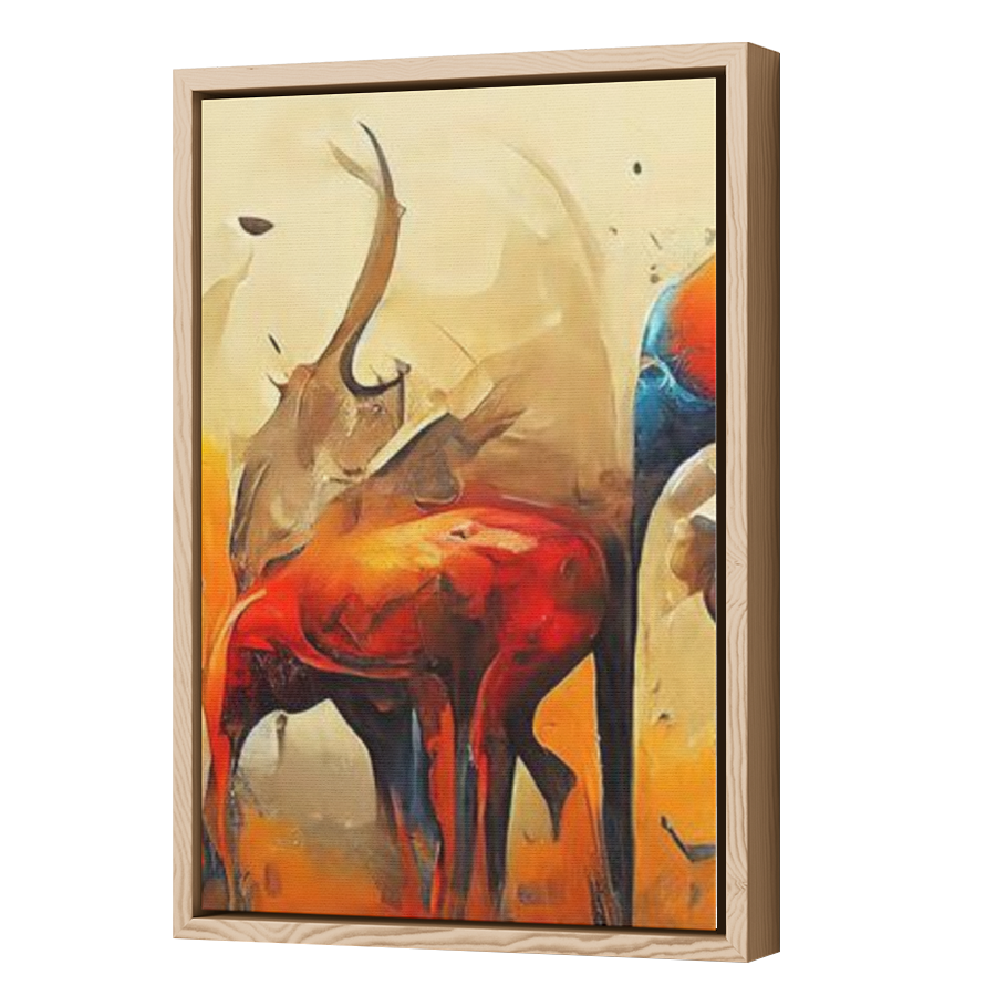 Thumbnail for Canvas - Wood Grain Floating Frame