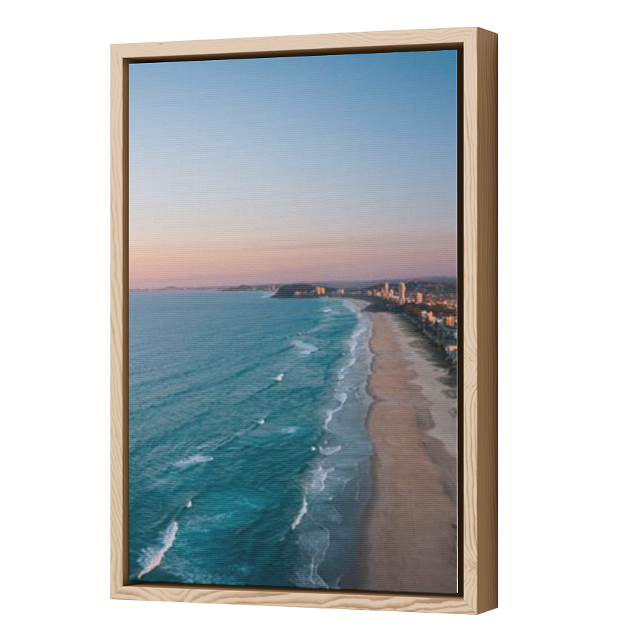 Thumbnail for Canvas - Wood Grain Floating Frame