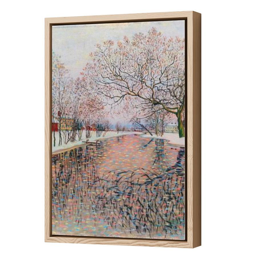 Thumbnail for Canvas - Wood Grain Floating Frame