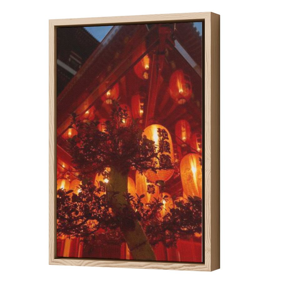 Thumbnail for Canvas - Wood Grain Floating Frame