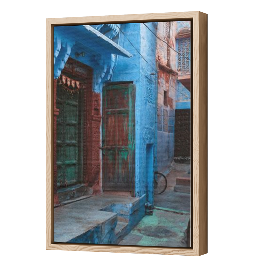 Thumbnail for Canvas - Wood Grain Floating Frame