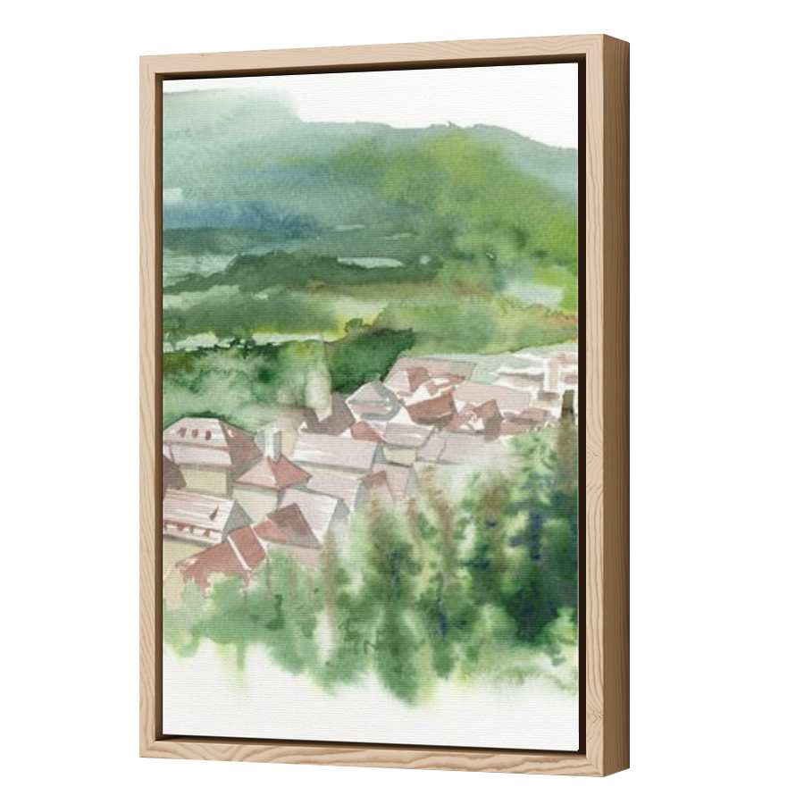 Thumbnail for Canvas - Wood Grain Floating Frame