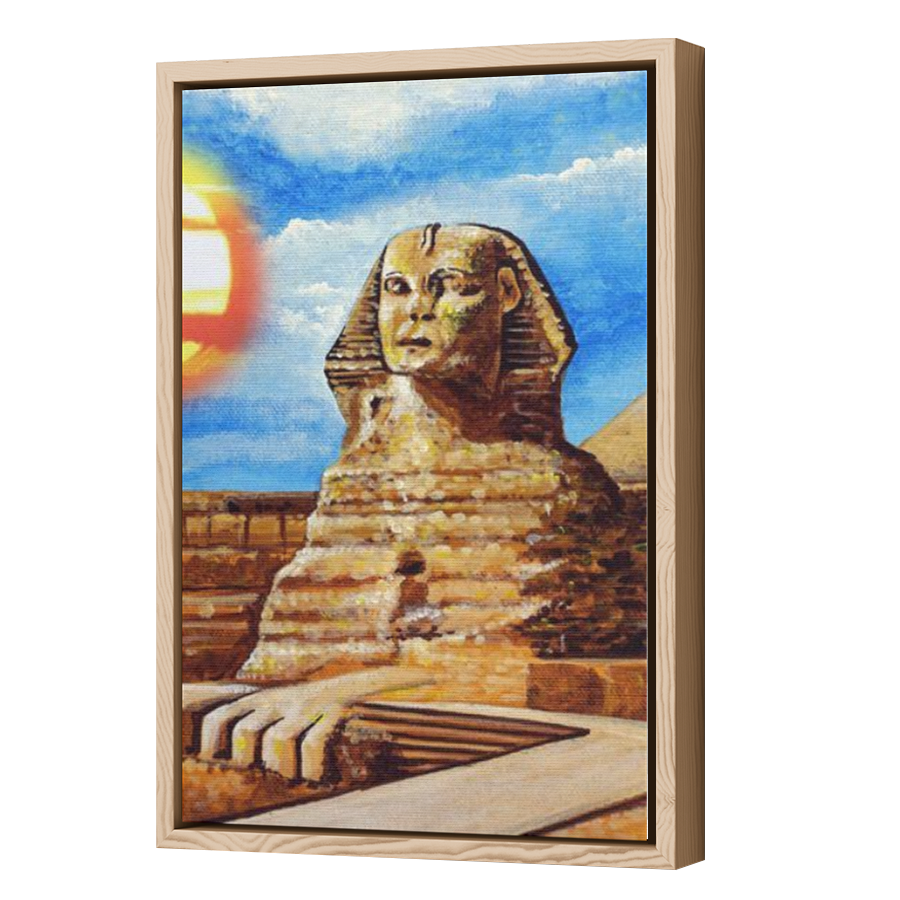 Thumbnail for Canvas - Wood Grain Floating Frame