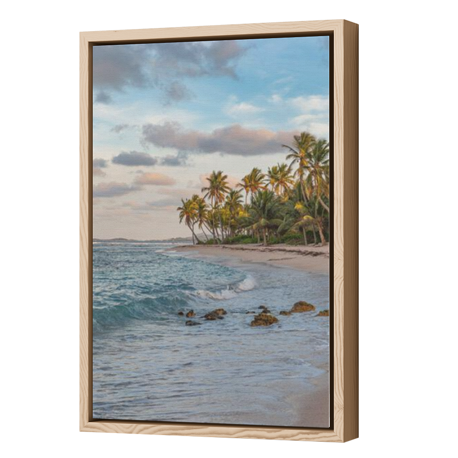 Thumbnail for Canvas - Wood Grain Floating Frame