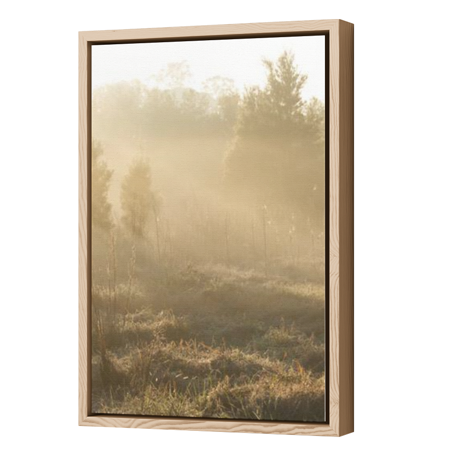 Thumbnail for Canvas - Wood Grain Floating Frame