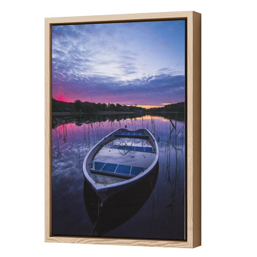 Thumbnail for Canvas - Wood Grain Floating Frame