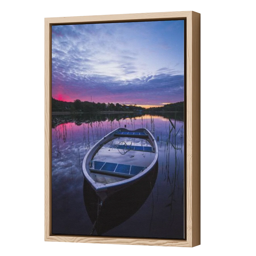 Thumbnail for Canvas - Wood Grain Floating Frame