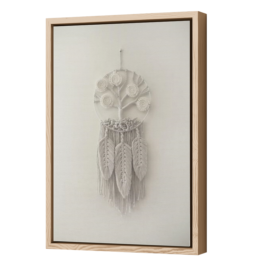 Thumbnail for Canvas - Wood Grain Floating Frame