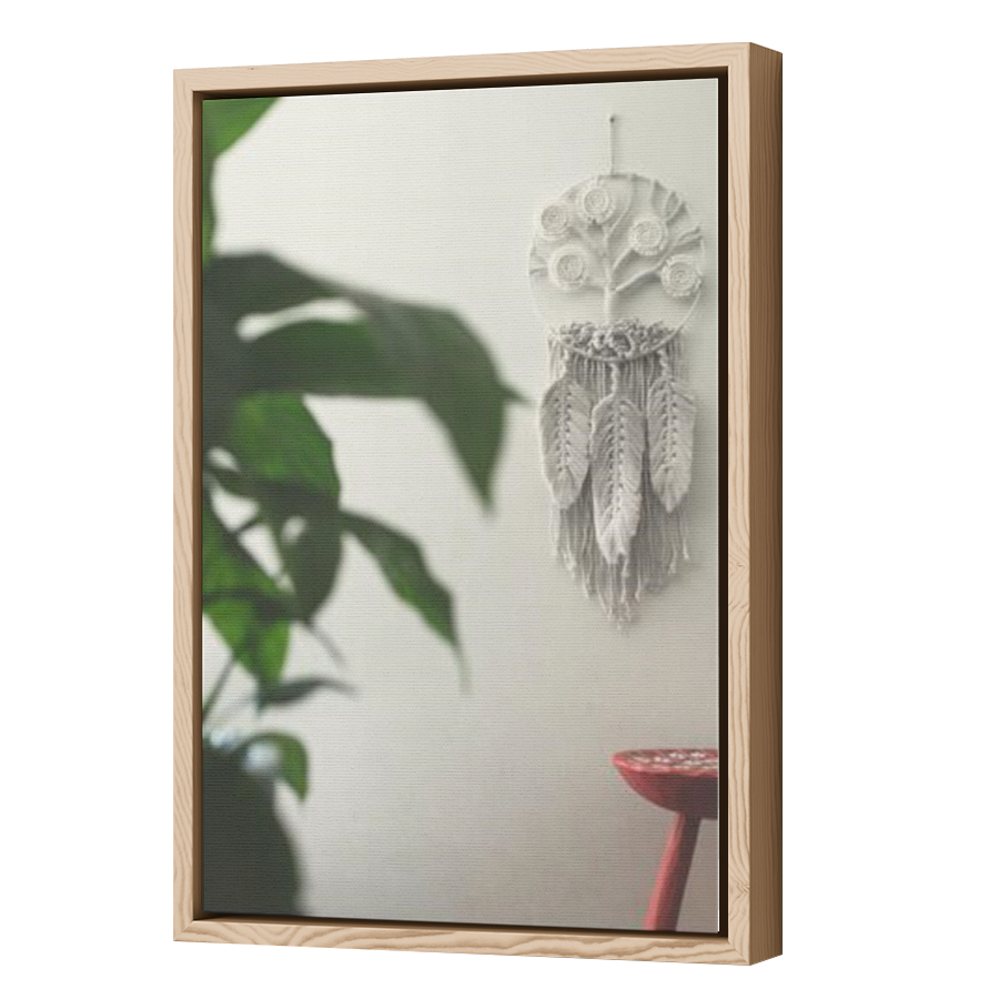 Thumbnail for Canvas - Wood Grain Floating Frame