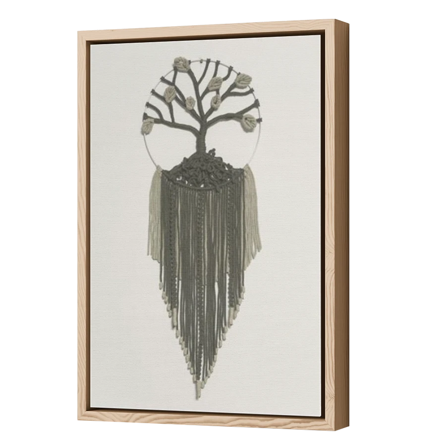Thumbnail for Canvas - Wood Grain Floating Frame