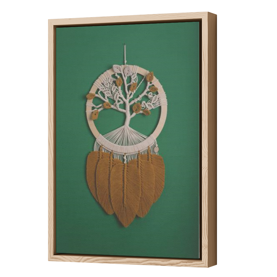 Thumbnail for Canvas - Wood Grain Floating Frame