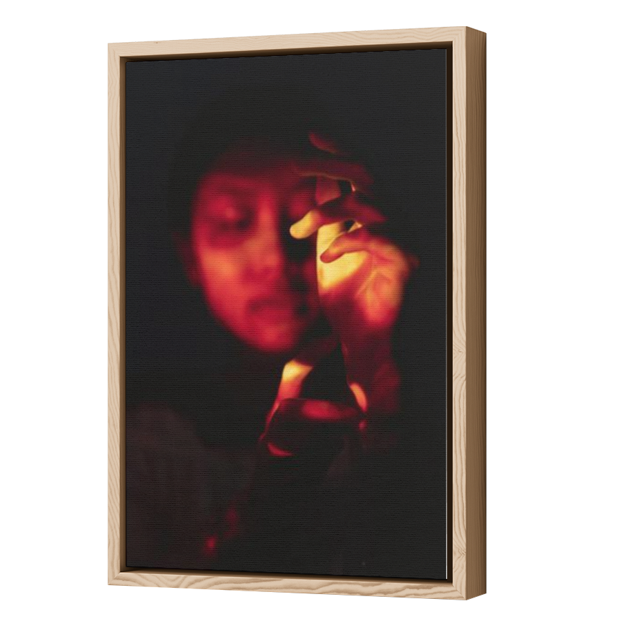 Thumbnail for Canvas - Wood Grain Floating Frame