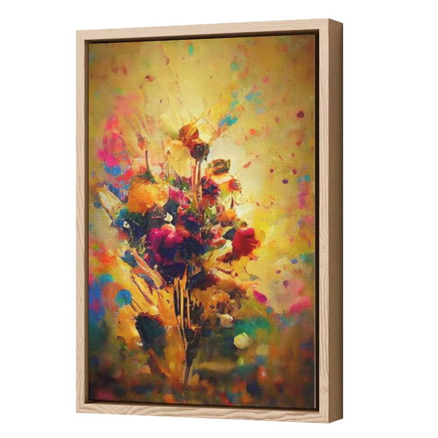 Thumbnail for Canvas - Wood Grain Floating Frame