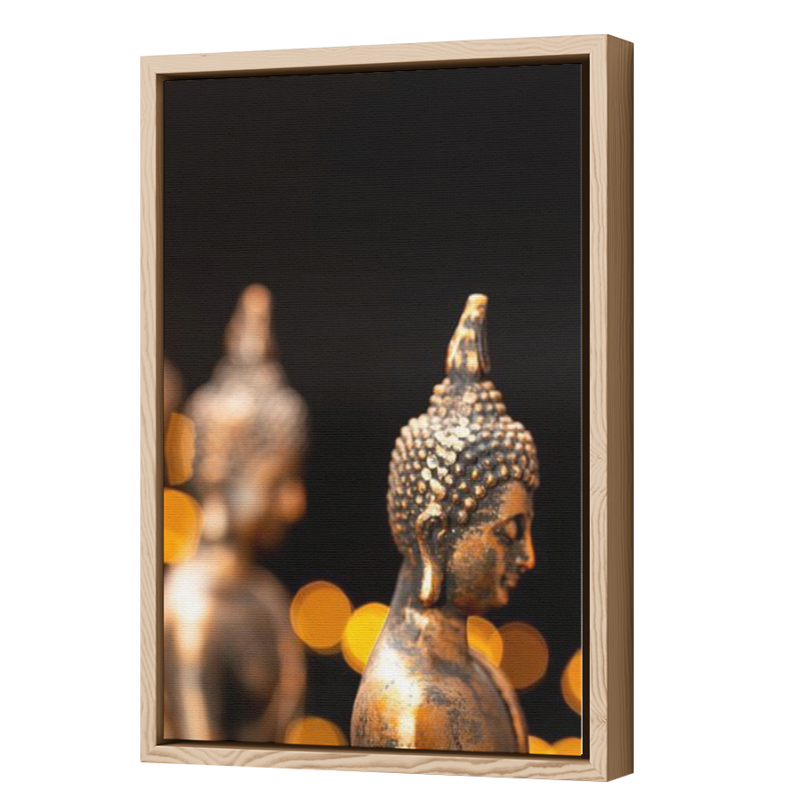 Thumbnail for Canvas - Wood Grain Floating Frame