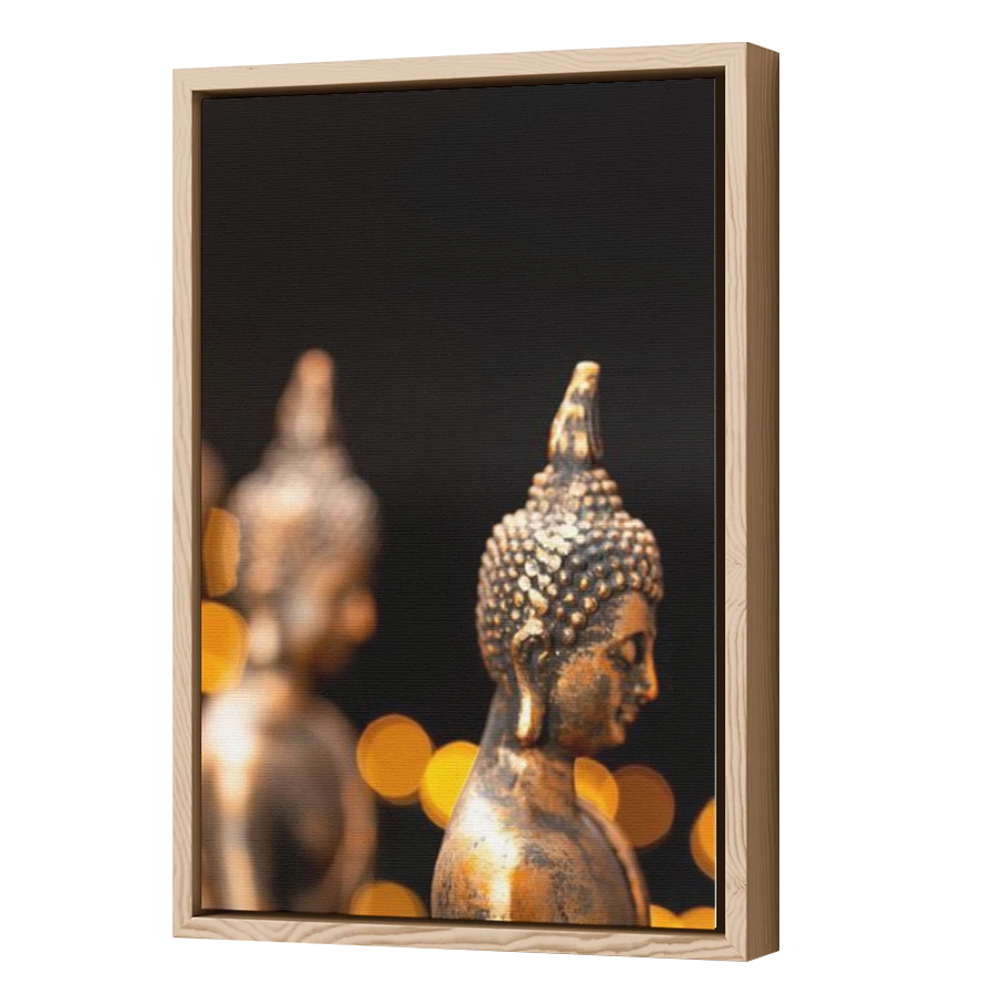 Thumbnail for Canvas - Wood Grain Floating Frame