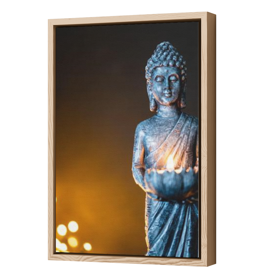 Thumbnail for Canvas - Wood Grain Floating Frame