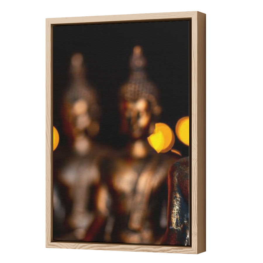 Thumbnail for Canvas - Wood Grain Floating Frame