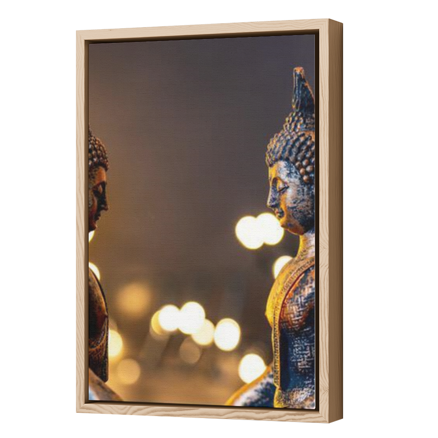 Thumbnail for Canvas - Wood Grain Floating Frame
