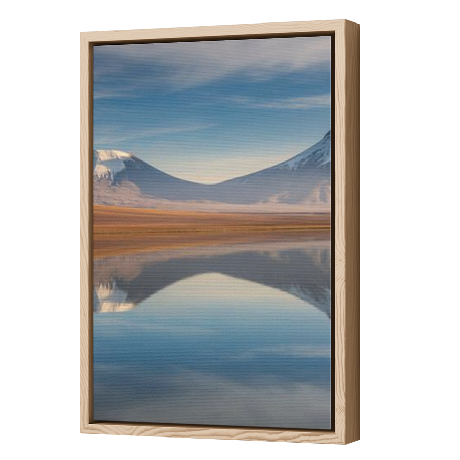 Thumbnail for Canvas - Wood Grain Floating Frame
