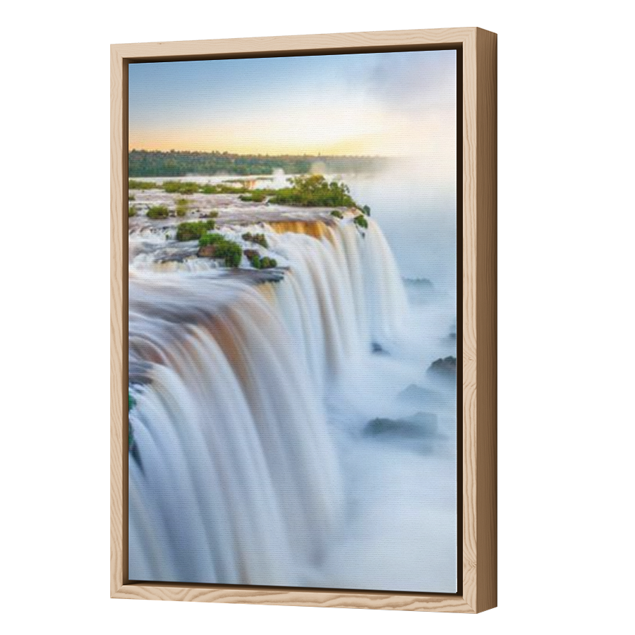 Thumbnail for Canvas - Wood Grain Floating Frame