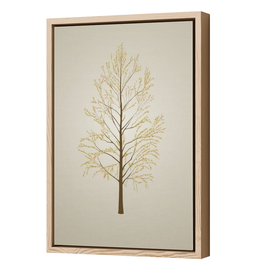 Thumbnail for Canvas - Wood Grain Floating Frame