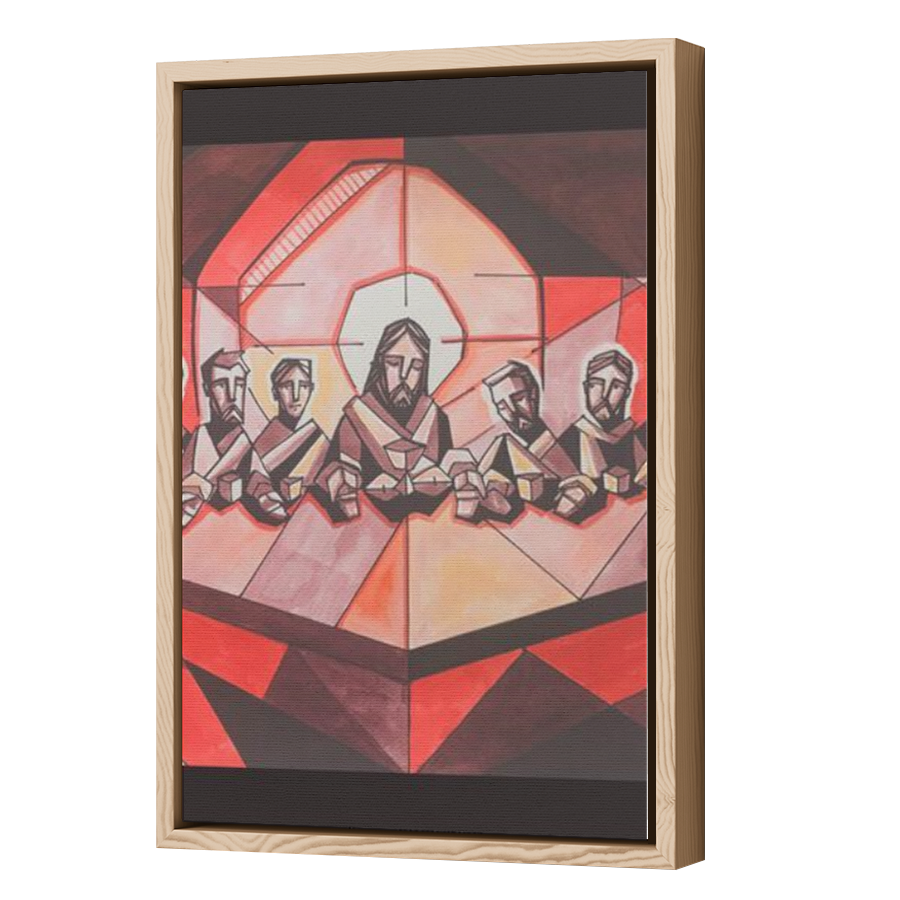 Thumbnail for Canvas - Wood Grain Floating Frame