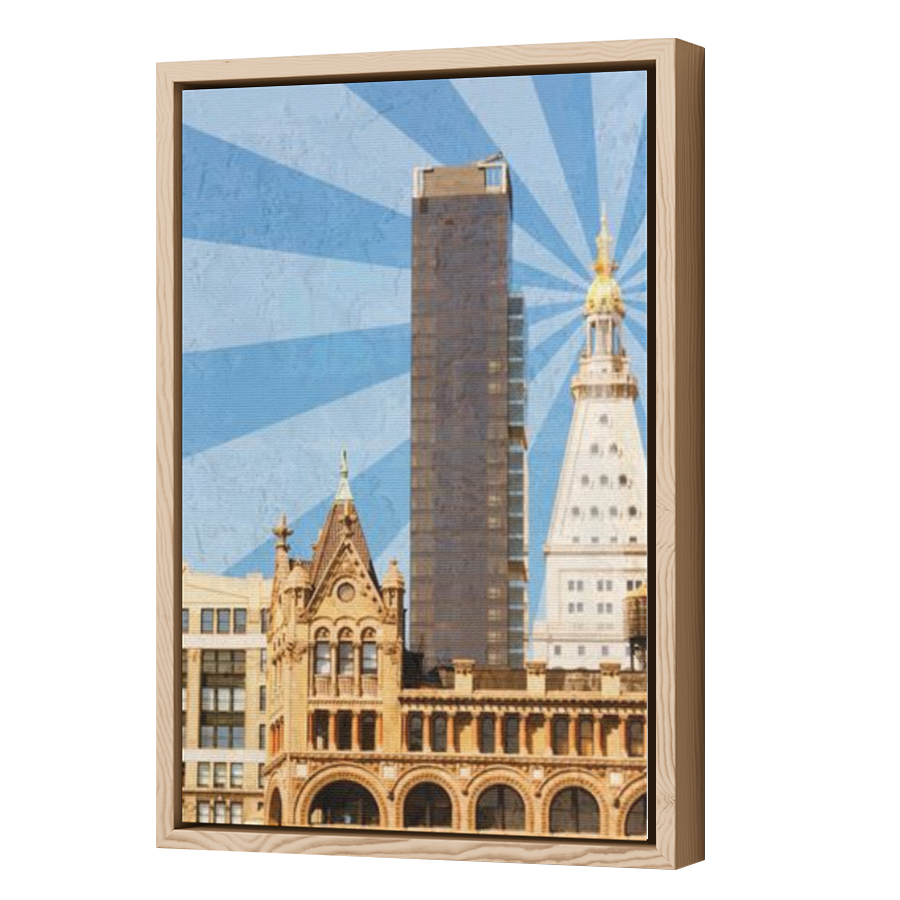 Thumbnail for Canvas - Wood Grain Floating Frame