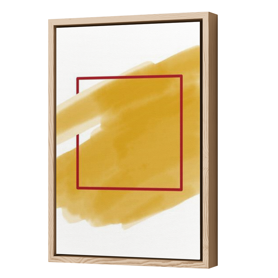 Thumbnail for Canvas - Wood Grain Floating Frame