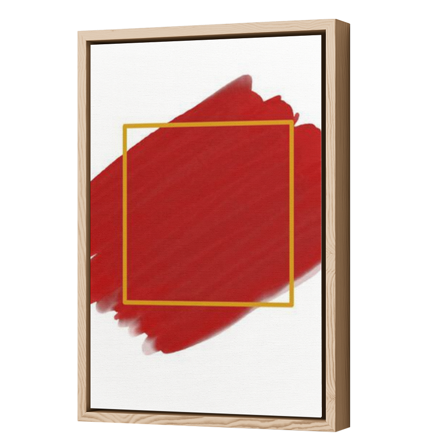 Thumbnail for Canvas - Wood Grain Floating Frame