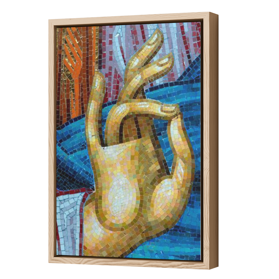 Thumbnail for Canvas - Wood Grain Floating Frame