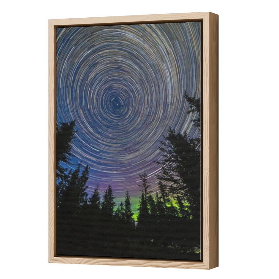 Thumbnail for Canvas - Wood Grain Floating Frame