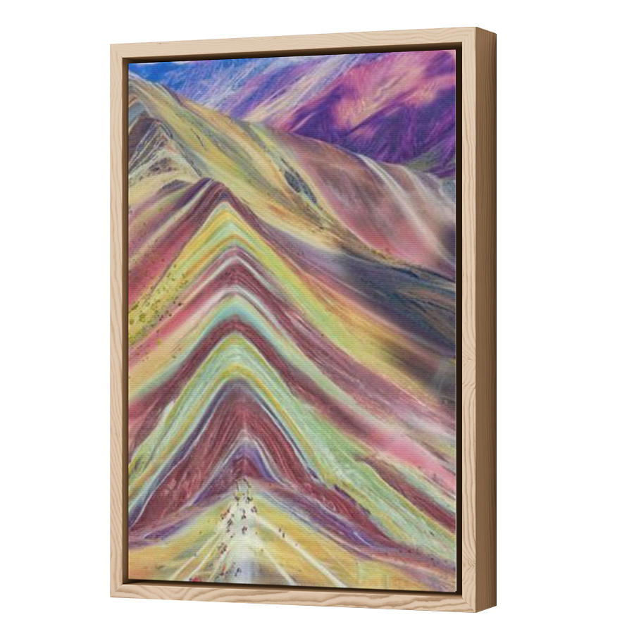 Thumbnail for Canvas - Wood Grain Floating Frame