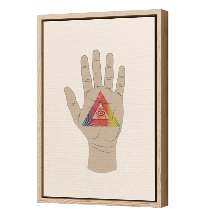 Thumbnail for Canvas - Wood Grain Floating Frame