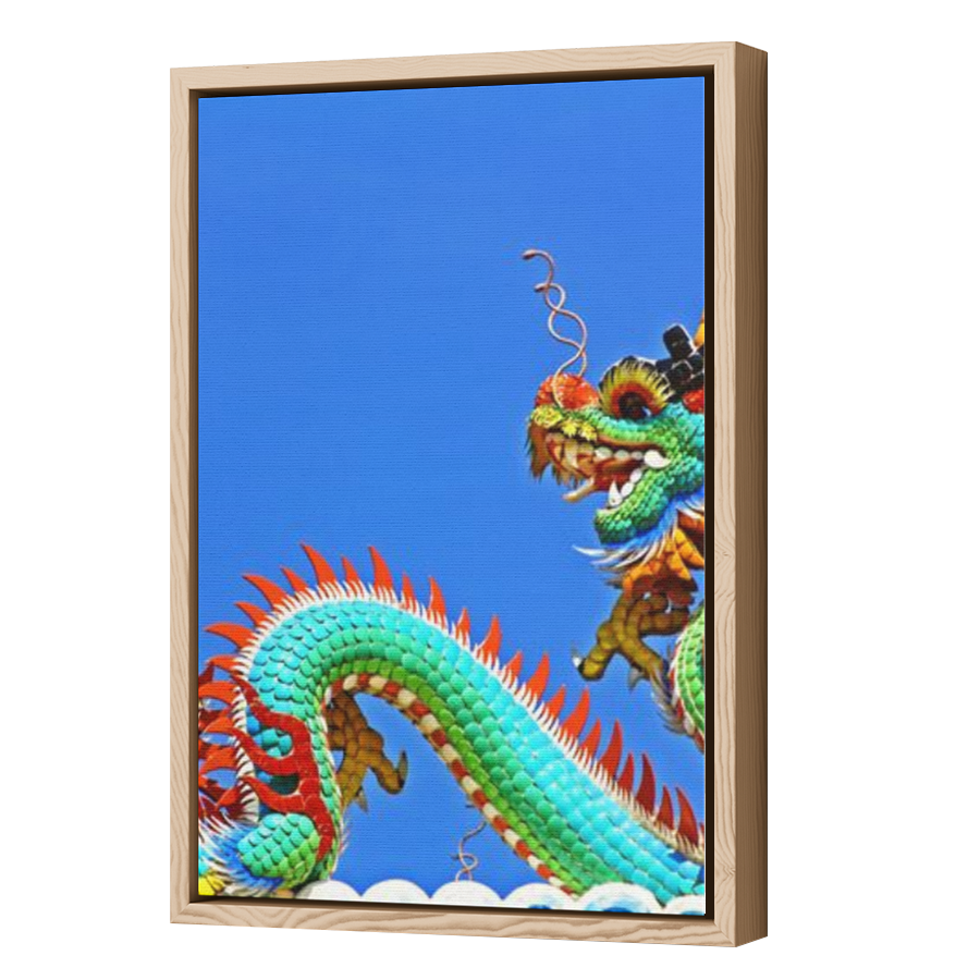 Thumbnail for Canvas - Wood Grain Floating Frame