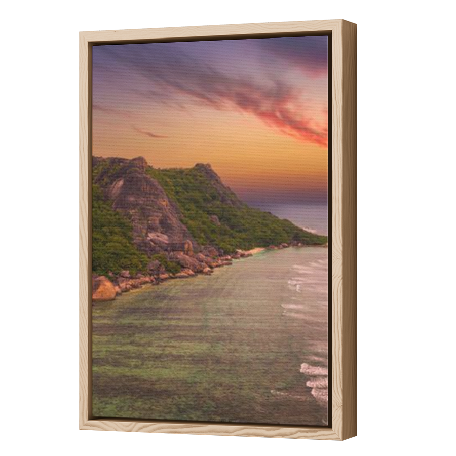 Thumbnail for Canvas - Wood Grain Floating Frame