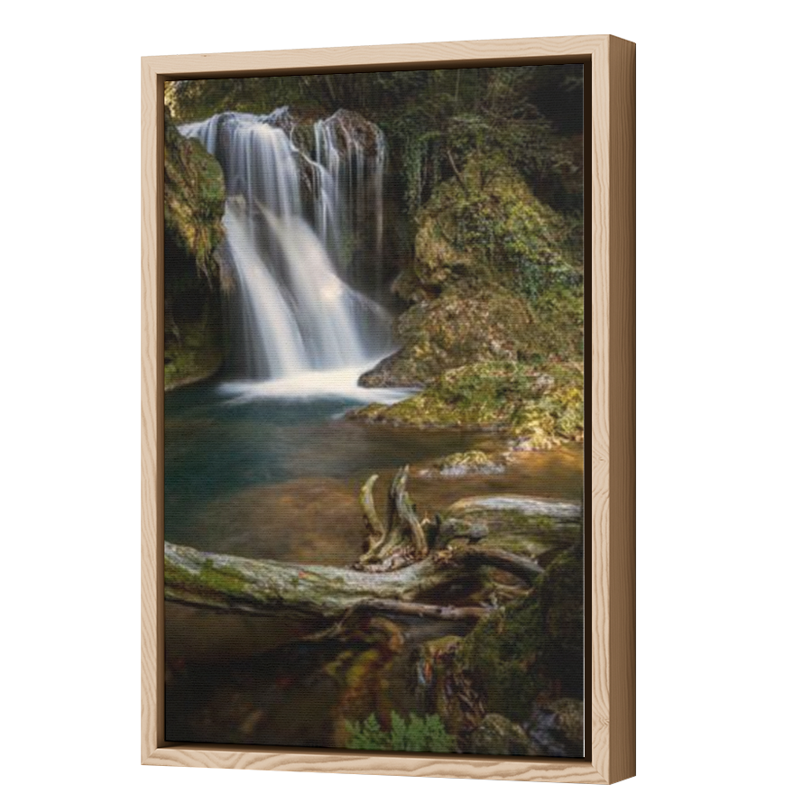 Thumbnail for Canvas - Wood Grain Floating Frame