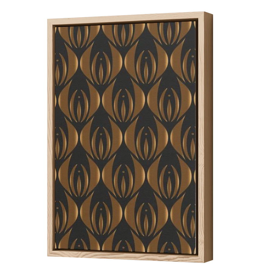 Thumbnail for Canvas - Wood Grain Floating Frame