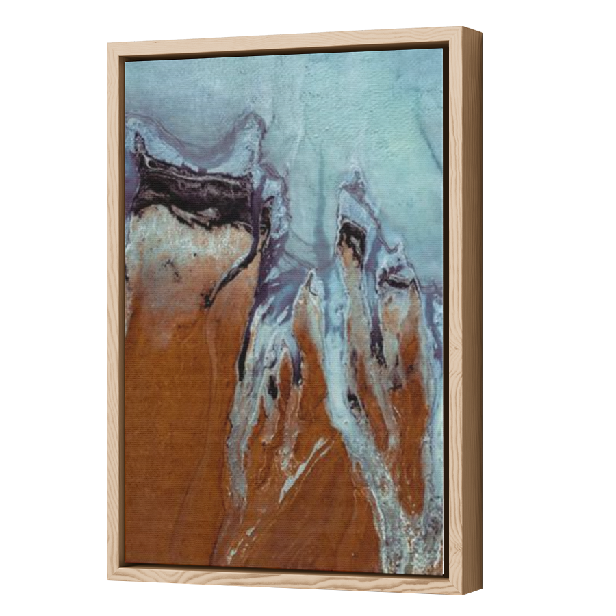 Thumbnail for Canvas - Wood Grain Floating Frame