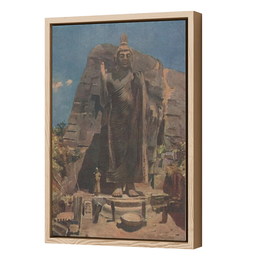 Thumbnail for Canvas - Wood Grain Floating Frame