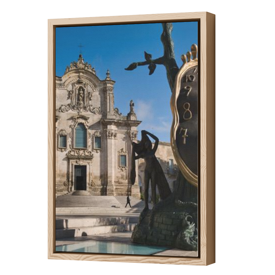Thumbnail for Canvas - Wood Grain Floating Frame